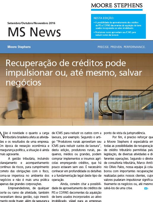 MS NEWS BRASIL 2016 - SETEMBRO - OUTUBRO - NOVEMBRO